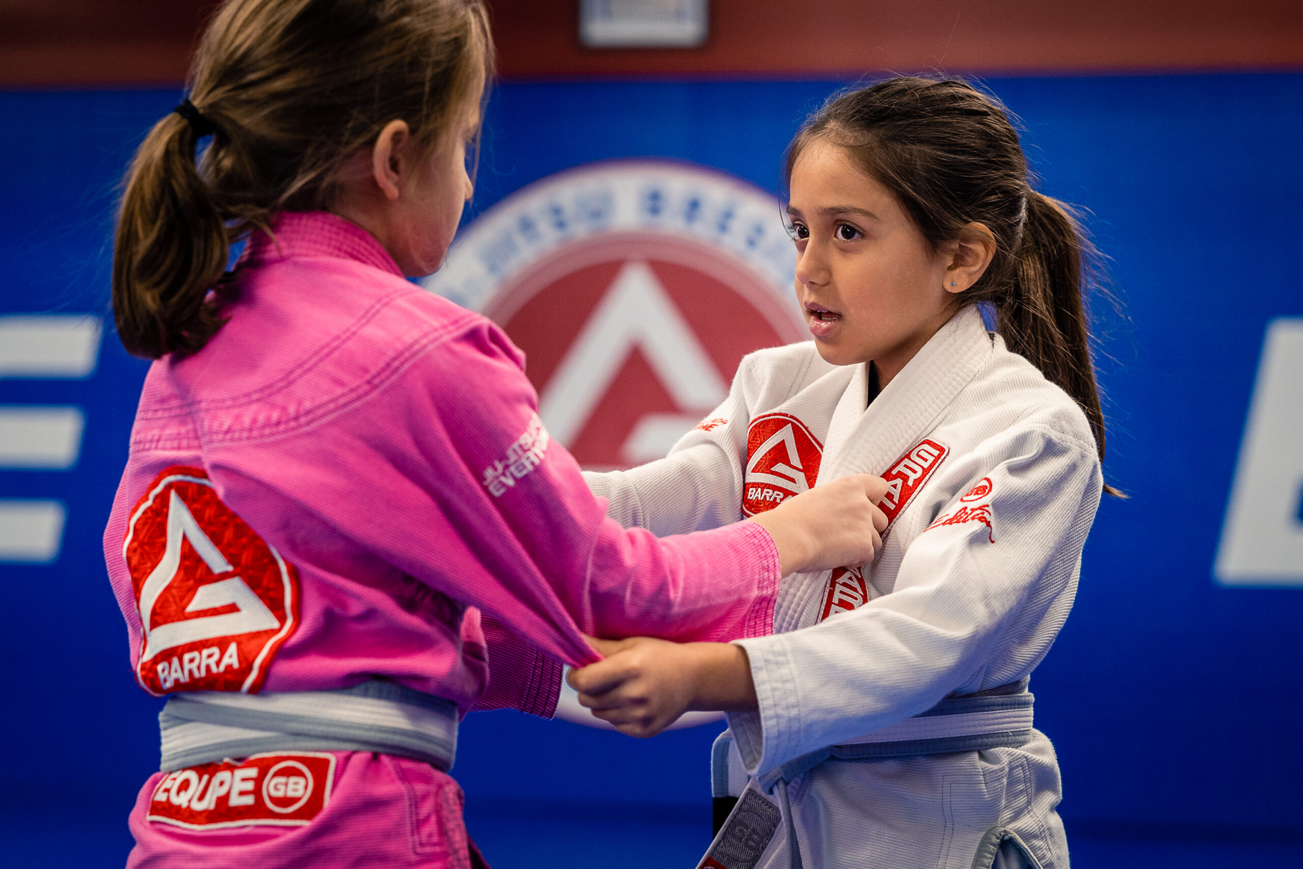 Kids training Brazilian Jiu-Jitsu at Gracie Barra Saint-Laurent Montreal